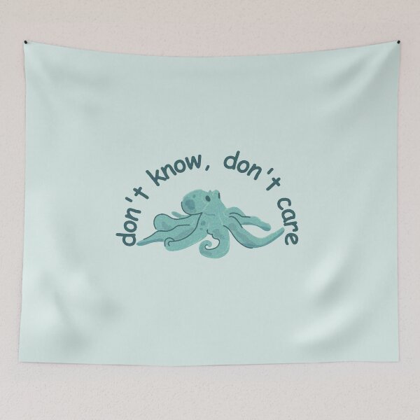 Item preview, don't know, don't care squidward reference quotes designed and sold by renmei-studios.
