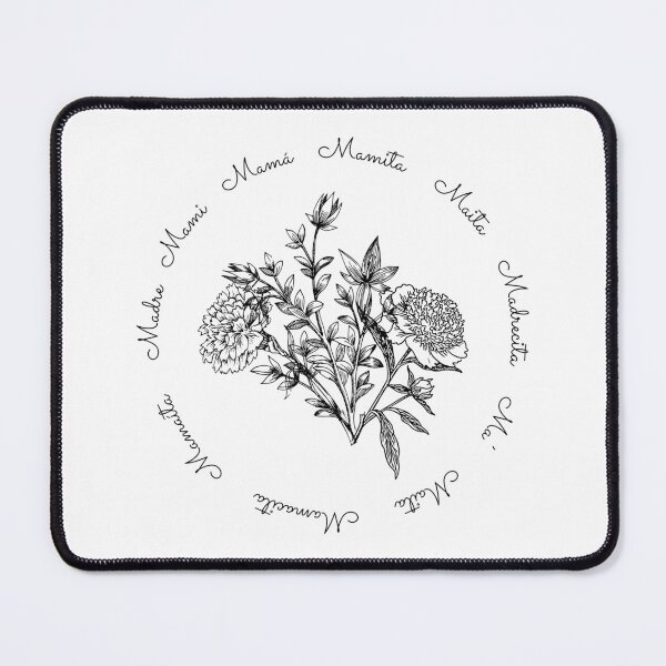 Item preview, (mother version) Spanish love words for mother and sons or mother and daughters (mother and son) Bilingual family and parents learning Spanish. Black design designed and sold by SpanishStore.