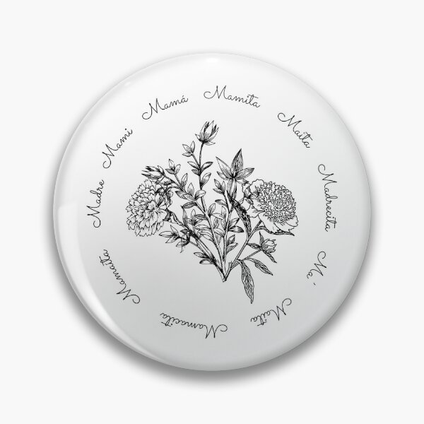 Item preview, (mother version) Spanish love words for mother and sons or mother and daughters (mother and son) Bilingual family and parents learning Spanish. Black design designed and sold by SpanishStore.
