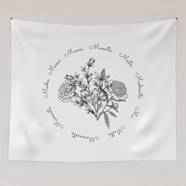 Item preview, (mother version) Spanish love words for mother and sons or mother and daughters (mother and son) Bilingual family and parents learning Spanish. Black design designed and sold by SpanishStore.