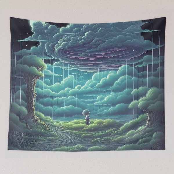 Item preview, Dreamy liminal anemoia painting designed and sold by ArthurVandelay.