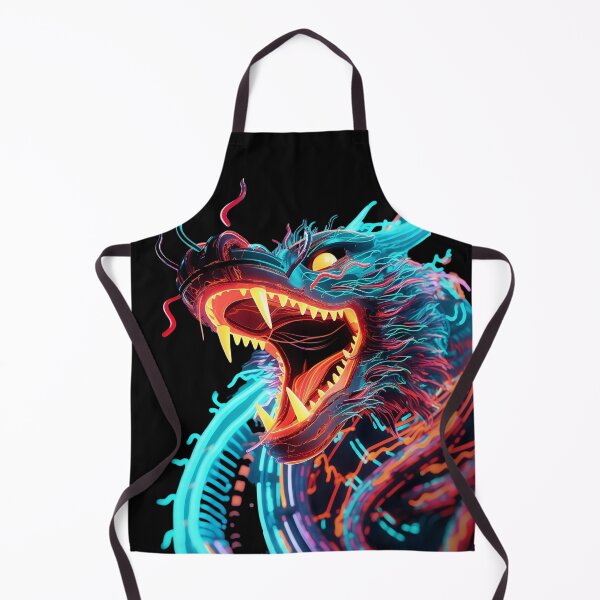 Item preview, NEON CYBER DRAGON T-Shirt and Poster designed and sold by LongVibes.