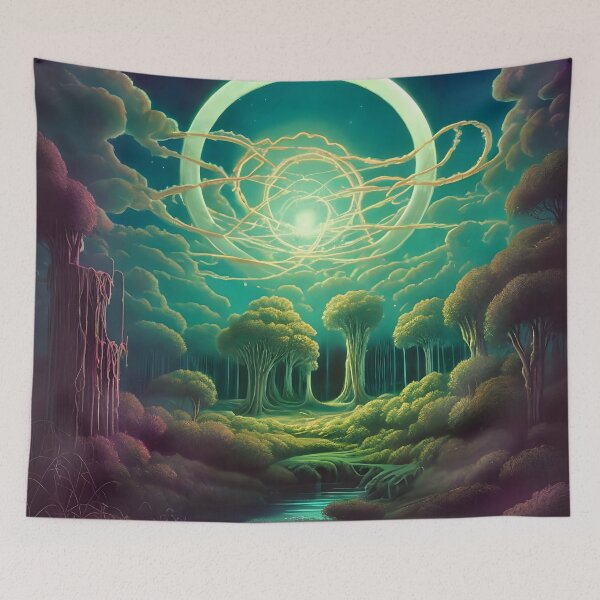 Item preview, Dreamy liminal anemoia painting designed and sold by ArthurVandelay.