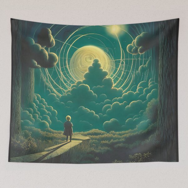 Item preview, Dreamy liminal anemoia painting designed and sold by ArthurVandelay.