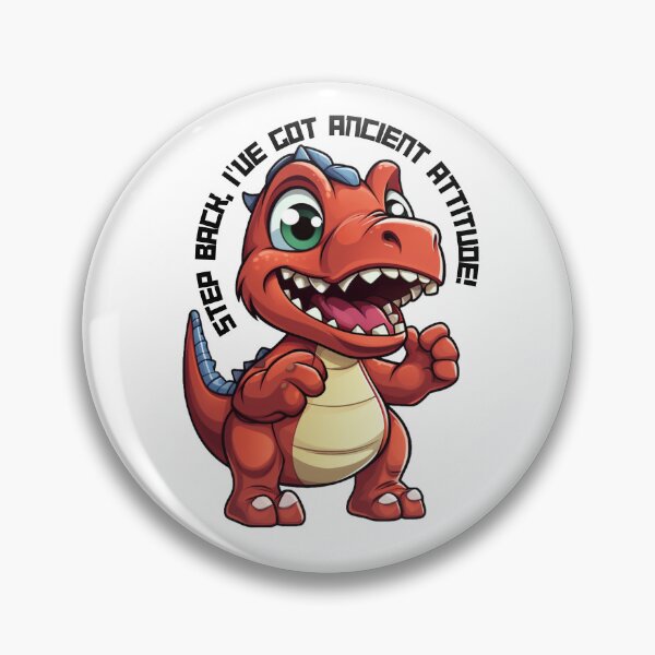 Item preview, Cute dino who has a big attitude!  designed and sold by HandCraftedArt.
