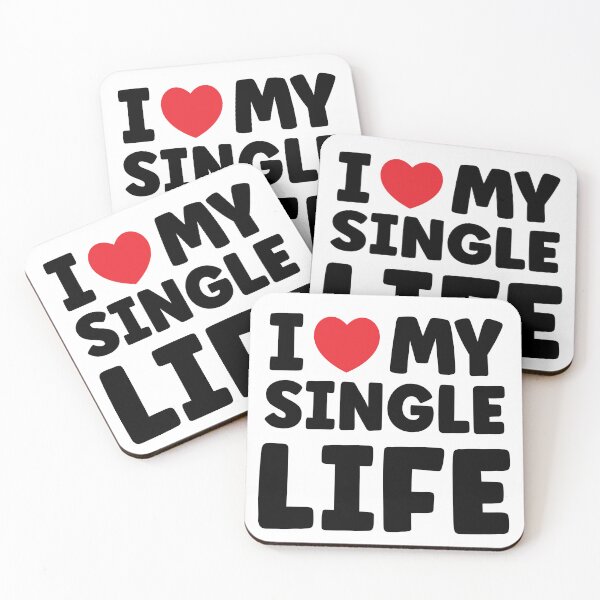 Item preview, i heart my single life , i love my single life designed and sold by MortalRight.