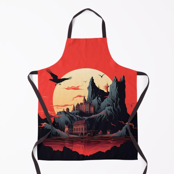 Item preview, castle with red sky moon 2 designed and sold by angelf891.