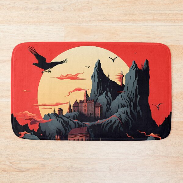 Item preview, castle with red sky moon 2 designed and sold by angelf891.