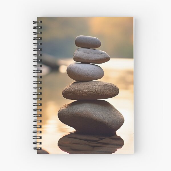 Item preview, Nature's Balance: Sunset Stacked Rocks designed and sold by LeafyLanePrints.