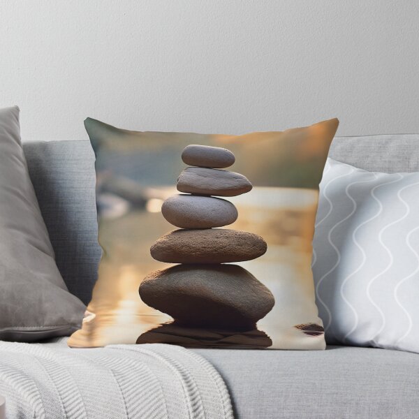 Item preview, Nature's Balance: Sunset Stacked Rocks designed and sold by LeafyLanePrints.