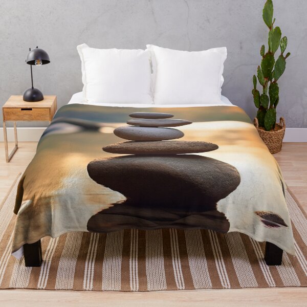Item preview, Nature's Balance: Sunset Stacked Rocks designed and sold by LeafyLanePrints.