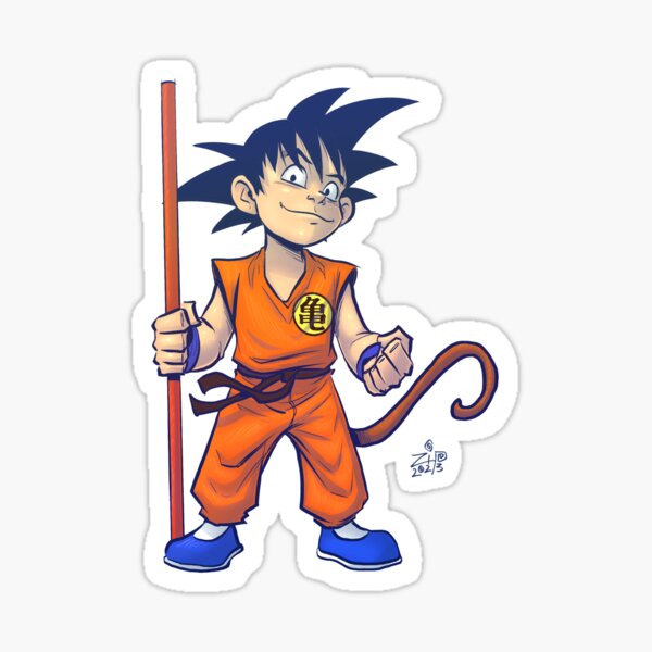 Kid Goku Sticker for Sale by sarakh95