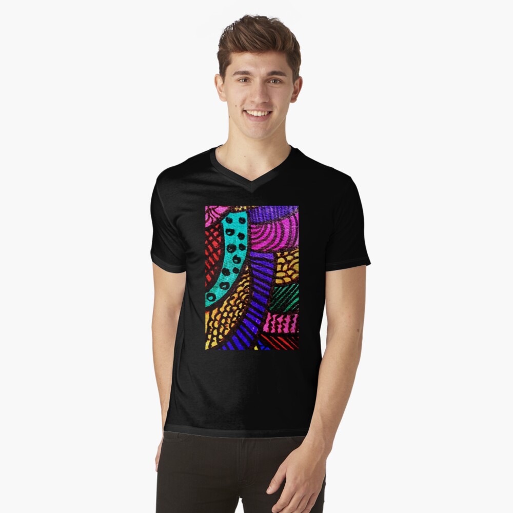 Item preview, V-Neck T-Shirt designed and sold by OneDayArt.