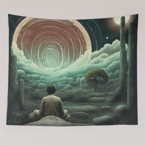 Item preview, Dreamy liminal anemoia painting designed and sold by ArthurVandelay.