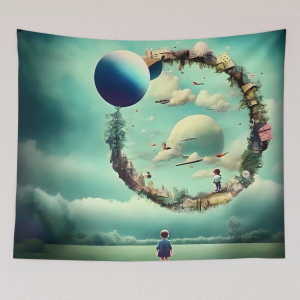 Item preview, Dreamy liminal anemoia painting designed and sold by ArthurVandelay.