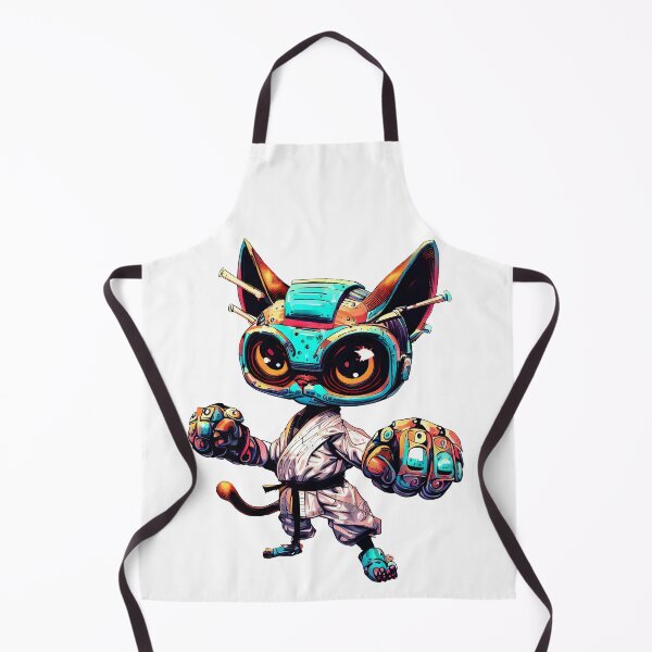 Item preview, Robo-Karate Cat! designed and sold by kukamatsu.