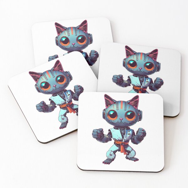 Item preview, Robo-Karate Cat! designed and sold by kukamatsu.