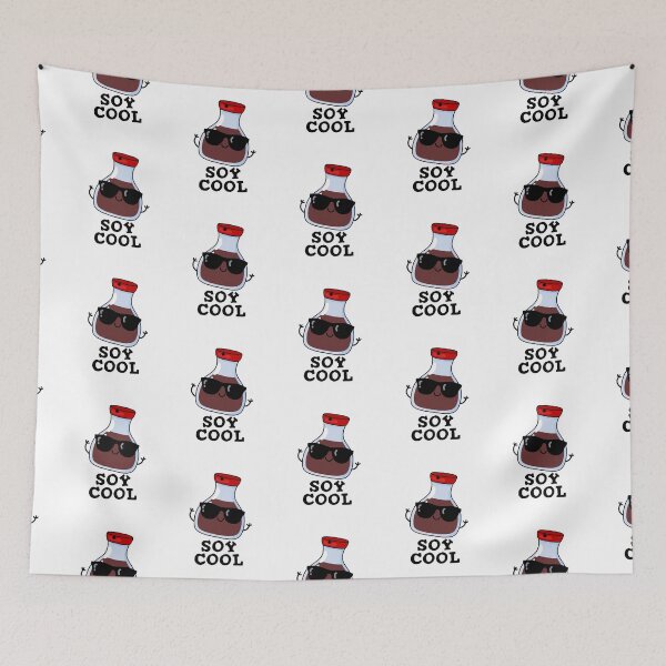 Item preview, Soy Cool Funny Soy Sauce Puns  designed and sold by punnybone.