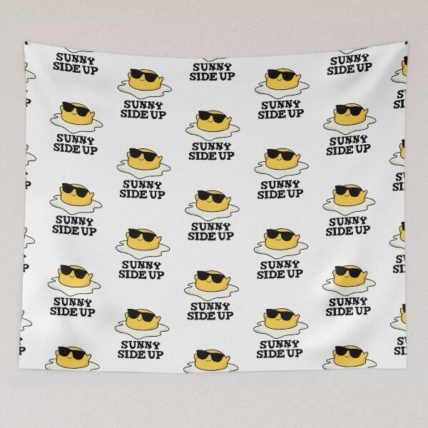Item preview, Sunny Side Up Funny Fried Egg Puns  designed and sold by punnybone.