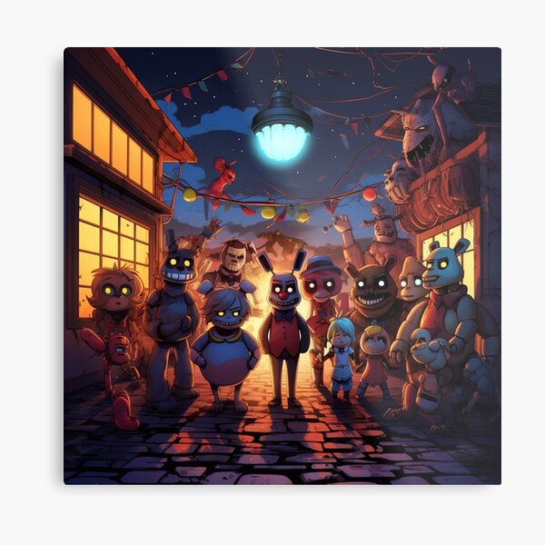 Fnaf Anime Metal Prints for Sale