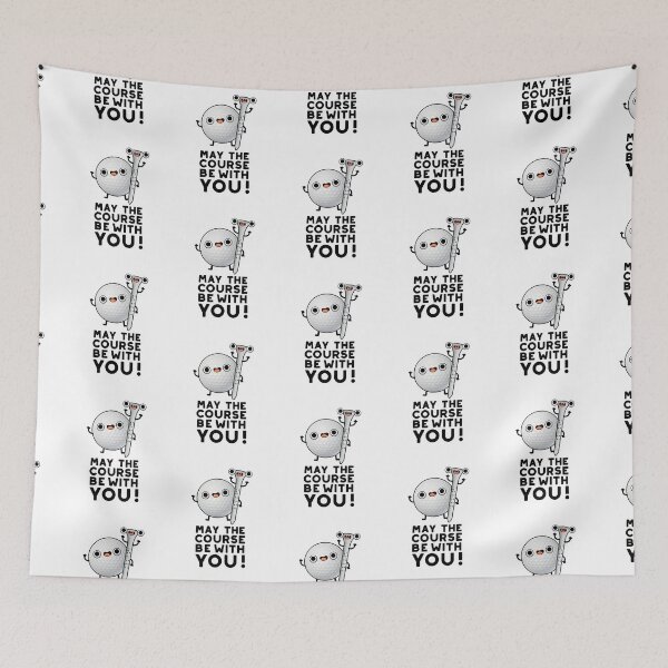 Item preview, May The Course Be With You Funny Golf Puns  designed and sold by punnybone.