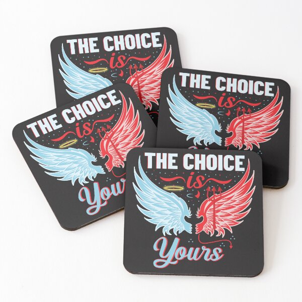 Item preview, The Choice Is Yours Angel or Devil designed and sold by GrownFolkMotto.