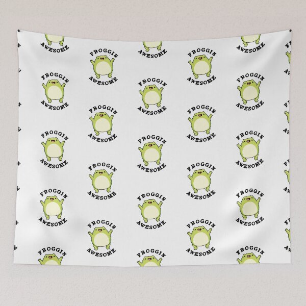 Item preview, Froggin Awesome Funny Frog Puns  designed and sold by punnybone.