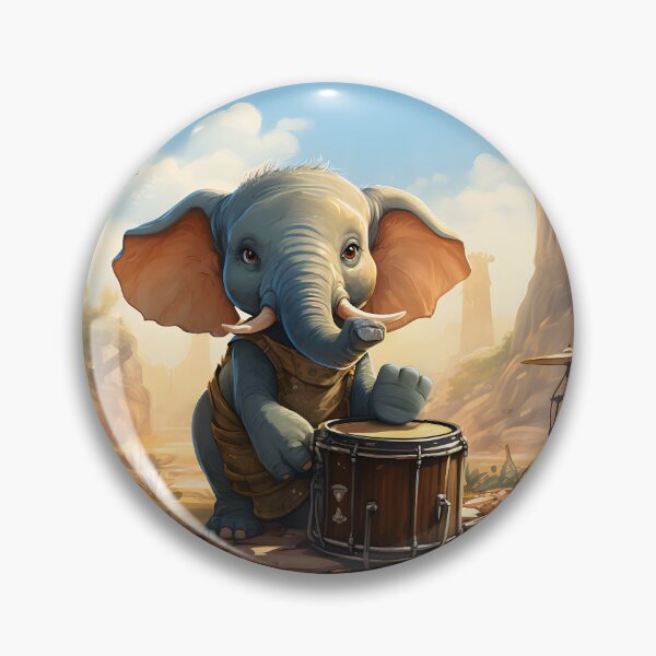 Item preview, Elephant Playing the Bass Drum designed and sold by Jamillionaire Shop.