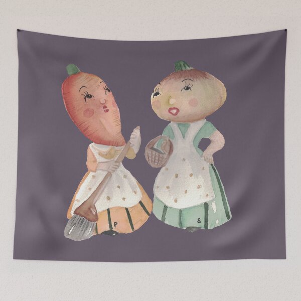 Item preview, Veggie friends designed and sold by The kitschy Citrus.