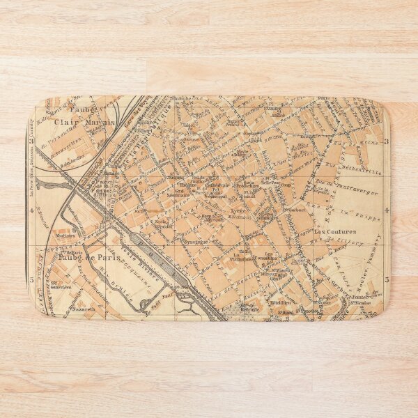 Item preview, Vintage Map of Reims France (1909) designed and sold by BravuraMedia.