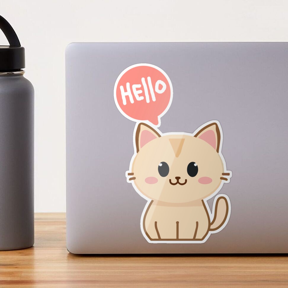 Cute Cat Stickers Graphic by Hello Rhino · Creative Fabrica