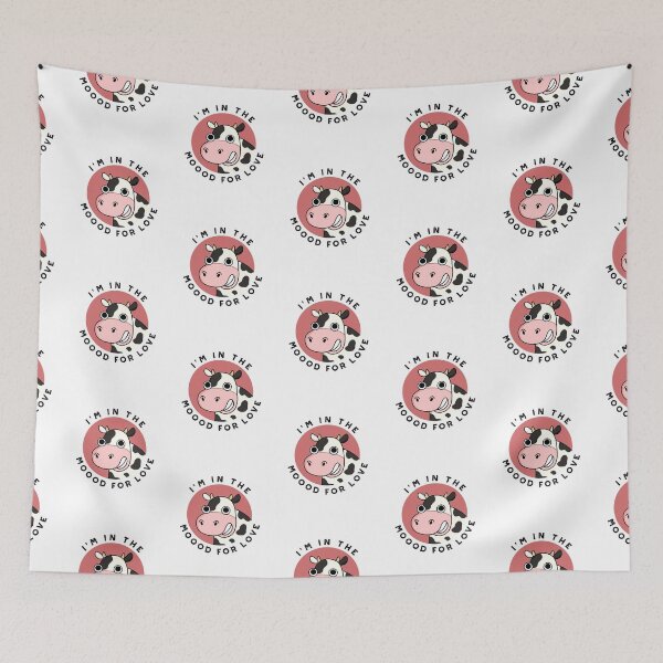 Item preview, I'm In The Moood For Love Funny Cow Puns  designed and sold by punnybone.