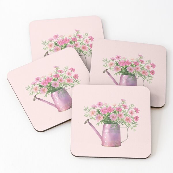 Item preview, Pink Floral Blooming From A Watering Can designed and sold by waylivjen.
