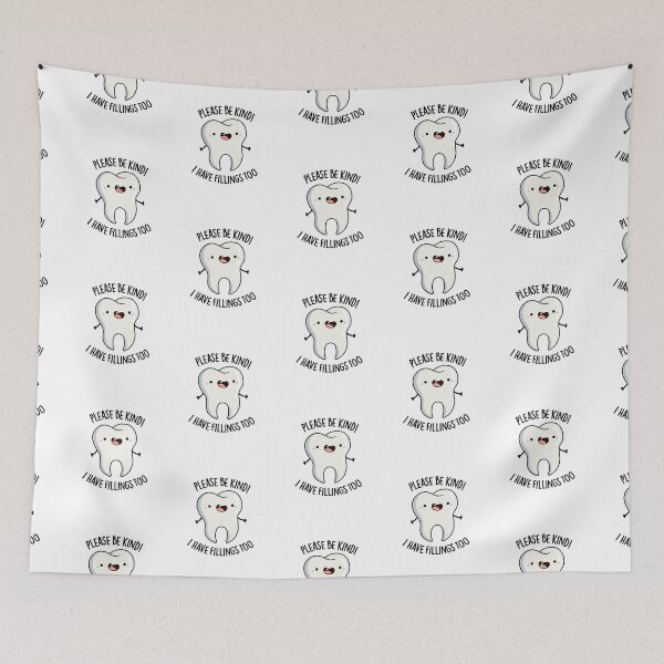 Item preview, Please Be Kind I Have Fillings Too Funny Tooth Puns  designed and sold by punnybone.