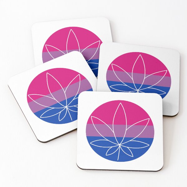 Item preview, Bisexual Flag Marijuana Leaf designed and sold by nyccatmom.