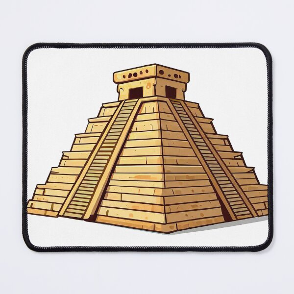 Item preview, yellow prehispanic pyramid designed and sold by miguel-ozz.