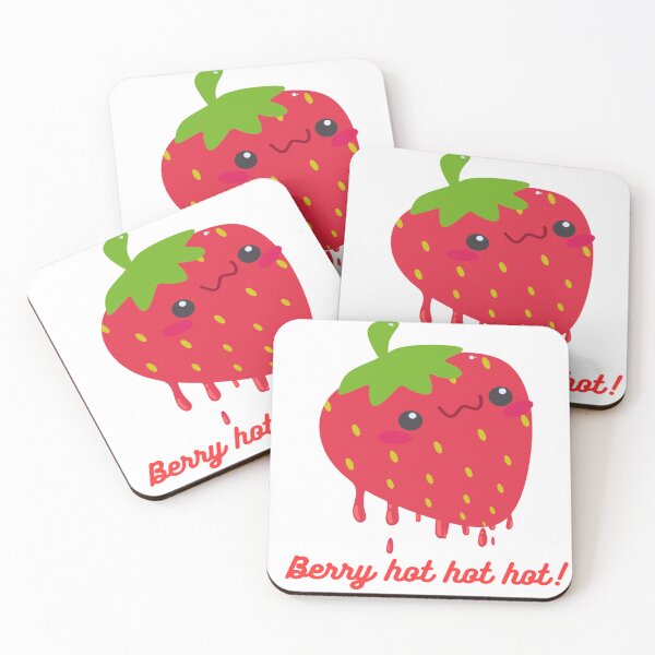 Item preview, berry hot hot hot -  very hot  funny sweating strawberry  designed and sold by Lovegesture.
