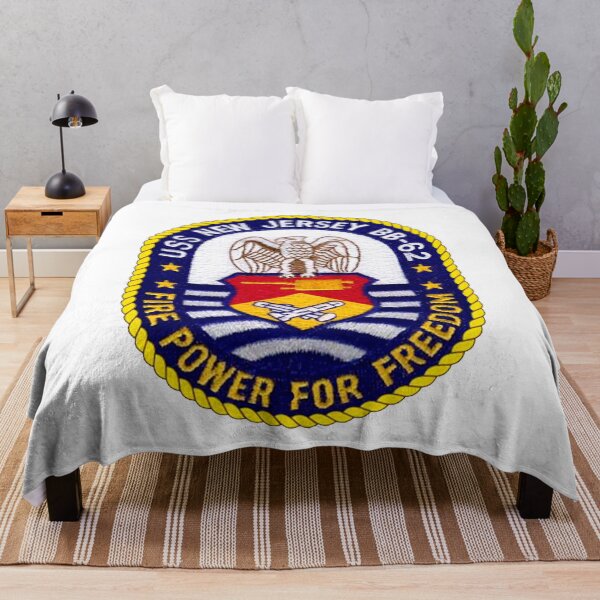 Item preview, USS New Jersey BB-62 Crest designed and sold by Nikki SpaceStuffPlus.