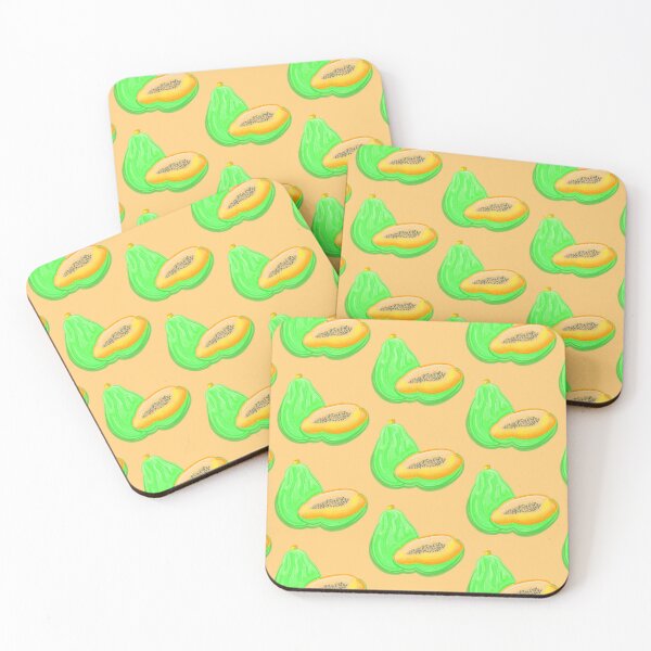 Item preview, Cute papayas with pastel and bright colors designed and sold by Florvolcanica.
