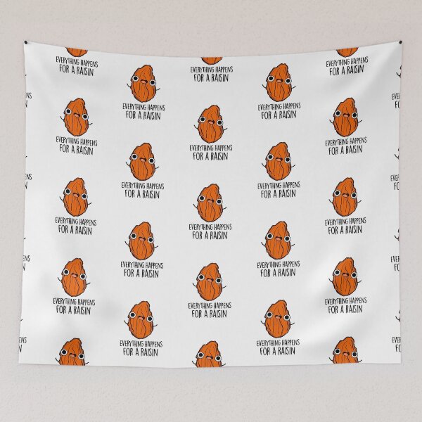 Item preview, Everything Happens For A Raisin Funny Food Puns  designed and sold by punnybone.
