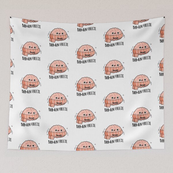 Item preview, Brain Freeze Funny Biology Anatomy Puns  designed and sold by punnybone.