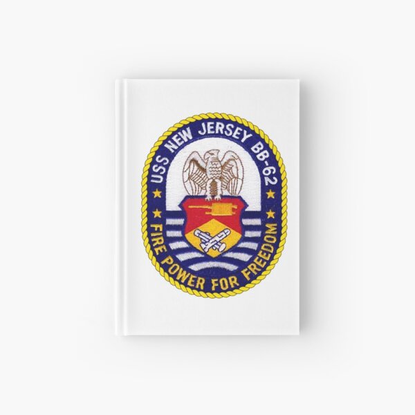 USS New Jersey BB-62 Crest Hardcover Journal