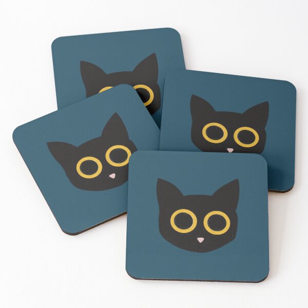 Item preview, Giant Eyes Void Kitty Cat Punk Quirky Whimsical Minimalist Art designed and sold by Skull Fern.