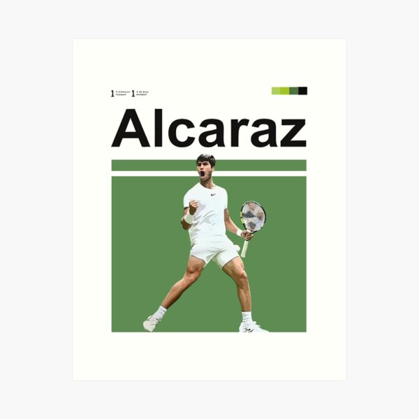 Artikel-Vorschau von Carlos Alcaraz Poster Ein Geschenk für Ihn, Carlos Alcaraz, Tennis, Gewinner, Champion, Sport, designt und verkauft von JulianZCO.