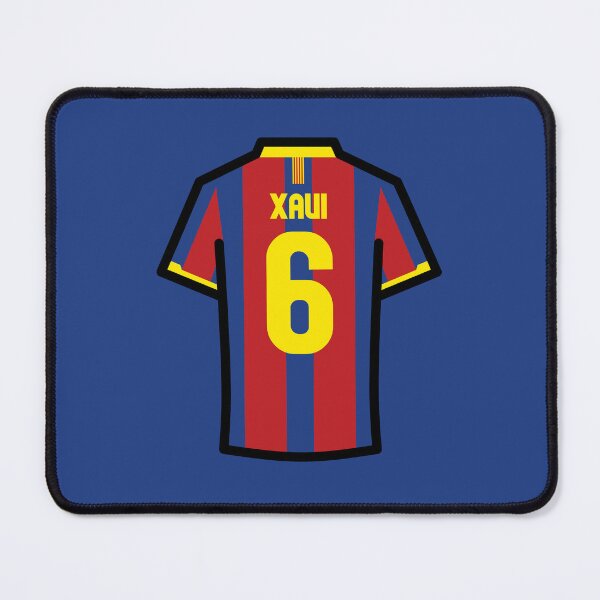 Item preview, Xavi #6 FCB Red Blue Yellow 10/11 Football Jersey designed and sold by Millustgfx.