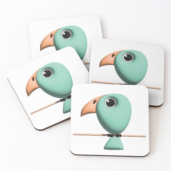 Item preview, Green Parrot - Cartoon designed and sold by BeccaJaneDesign.