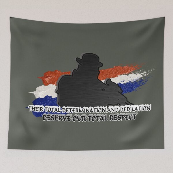 Item preview, THEIR TOTAL DETERMINATION AND DEDICATION DESERVE OUR TOTAL RESPECT designed and sold by THE AMERICAN TEEVANGELIST.