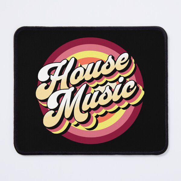 Item preview, HOUSE MUSIC  - drop shadow target (yellow/red)  designed and sold by Discothreadz.