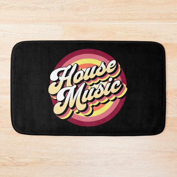 Item preview, HOUSE MUSIC  - drop shadow target (yellow/red)  designed and sold by Discothreadz.