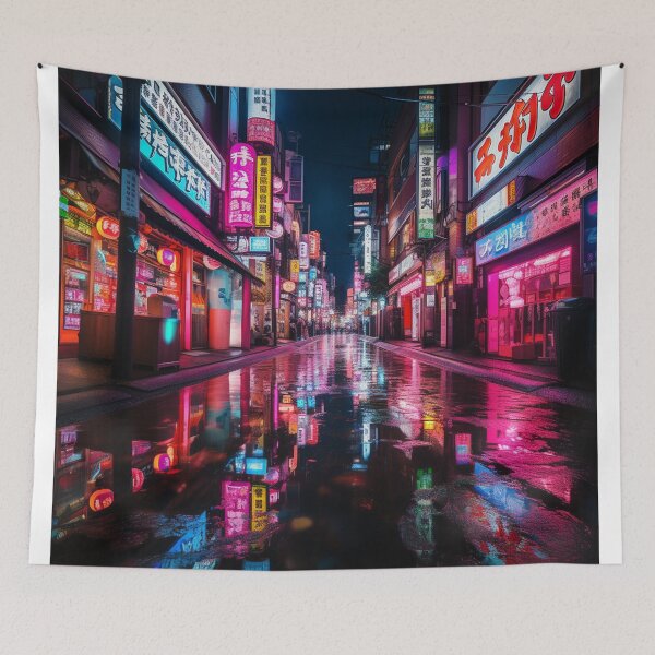 Item preview, Synthwave Neon noir street designed and sold by richardwooten.